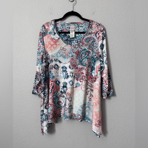 Chico’s Drop-Shoulder Tunic - Picture 1 of 7